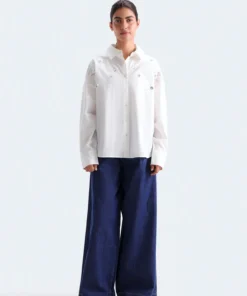 Cropped Embellished Shirt
