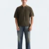 Quarter Zip-Up Polo Shirt
